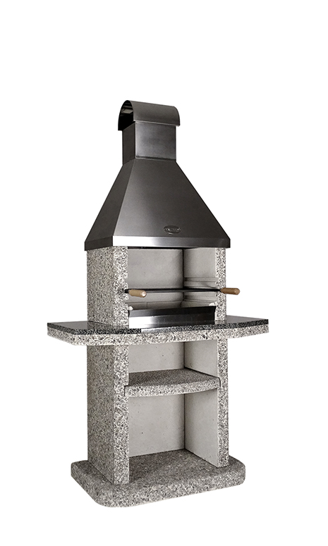 Dismountable fireplace barbecue ELMAS Classic Lux. Quartzite. Stainless steel. 