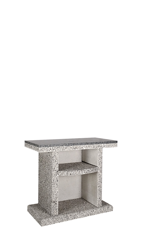 Side table to the fireplace–barbecue ELMAS Lux